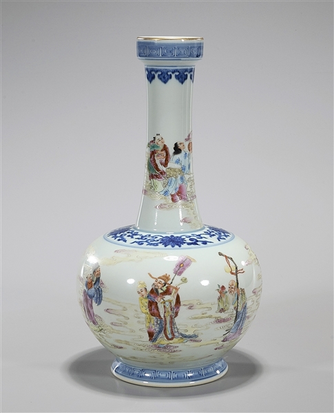 Chinese Qianlong-Style Enameled Porcelain Vase