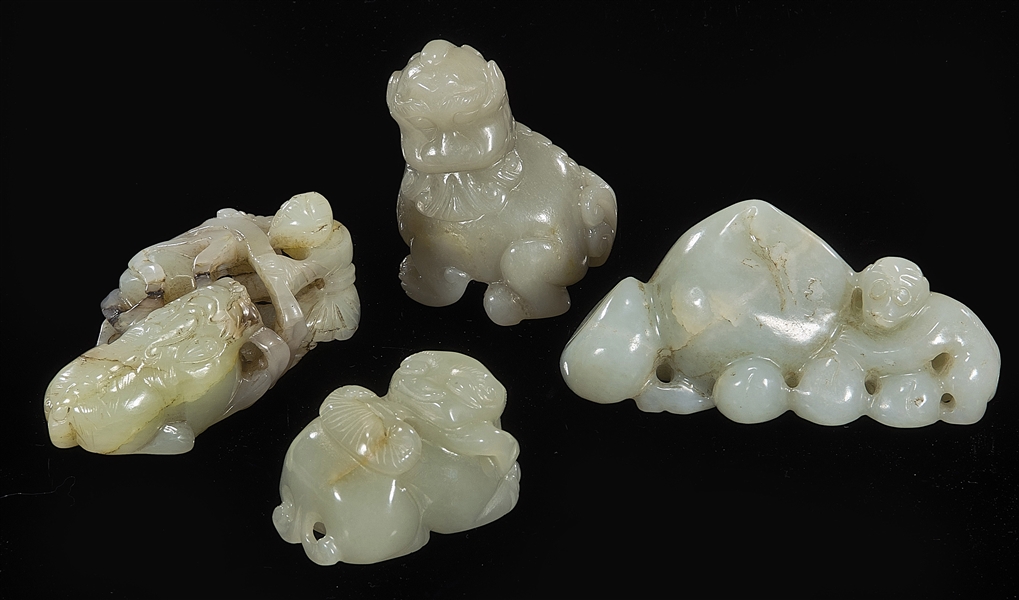 Group of Four Chinese Jade Carvings