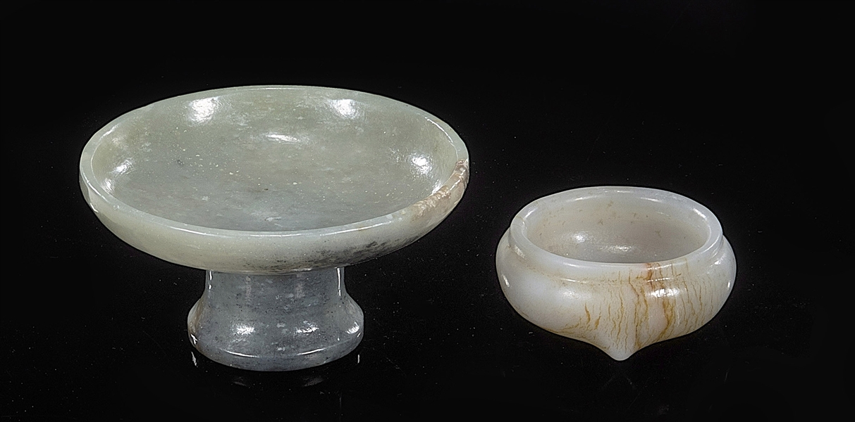 Two Chinese Jade Vessels