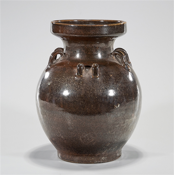 Chinese Glazed Ceramic Jar