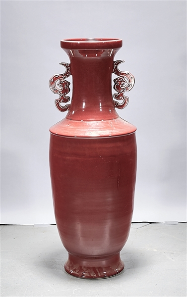 Large Chinese Oxblood Floor Vase