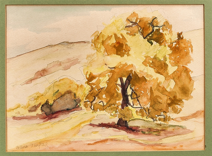 Group of Three Watercolors by William Dampier