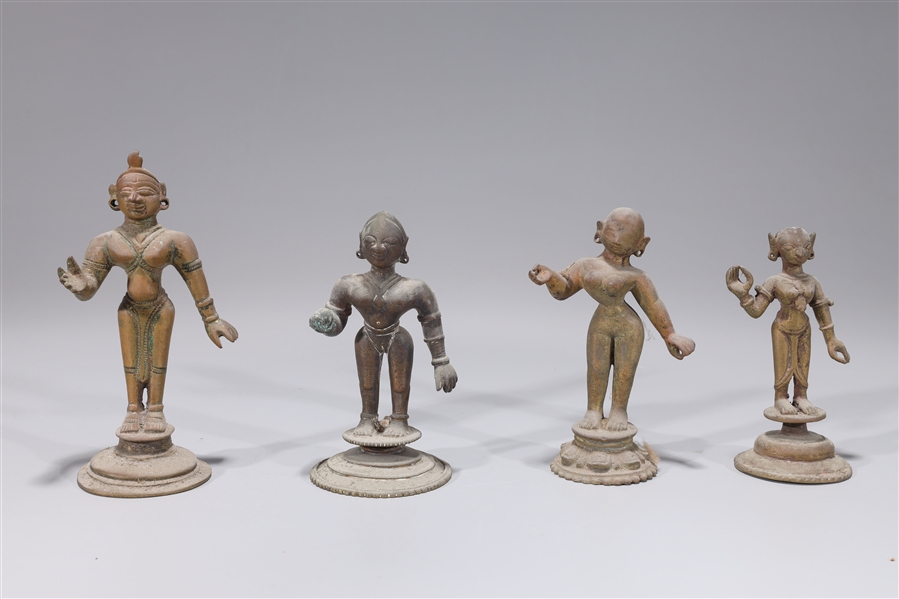 Group of Four Antique Indian Figures