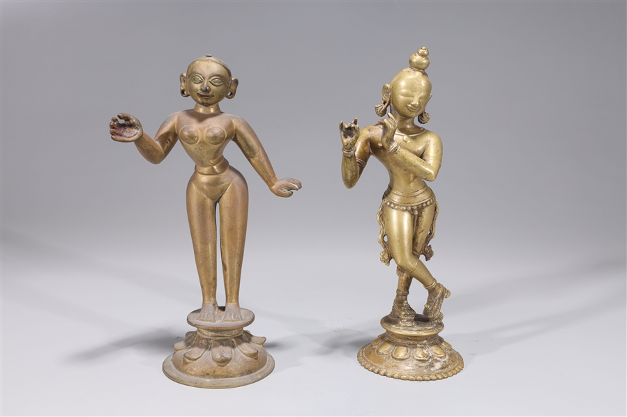 Two Antique Indian Statues