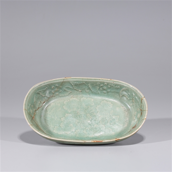 Antique Chinese Celadon Glazed Dish