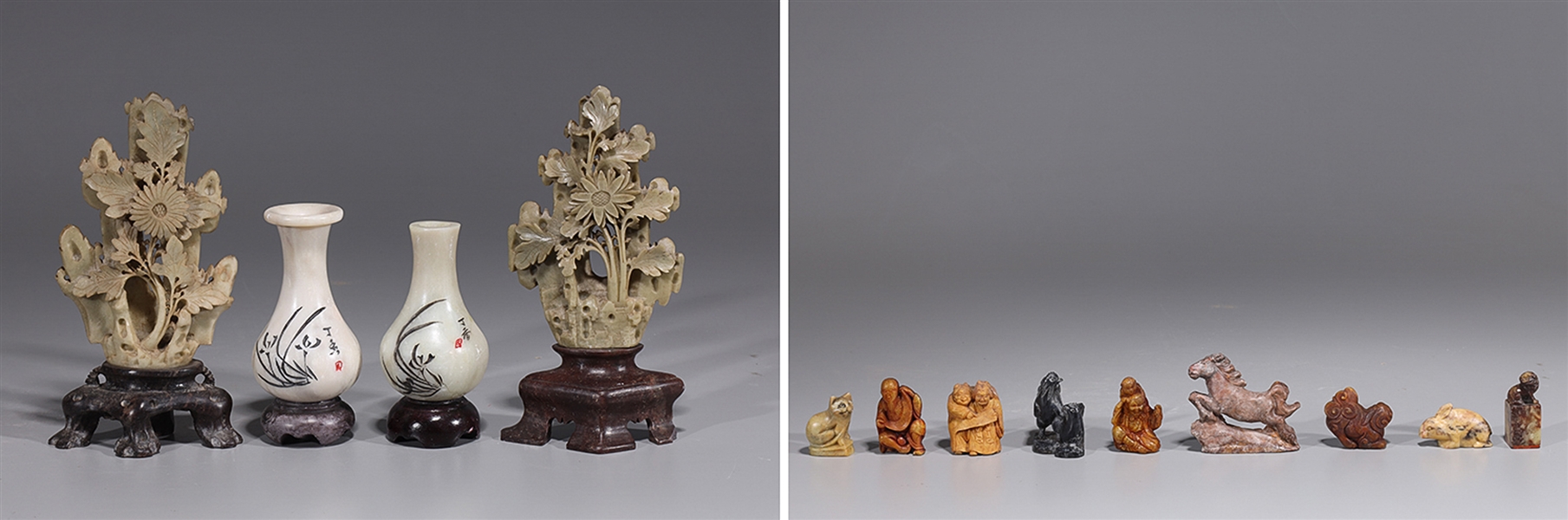 Group of Various Chinese Hardstone Carvings