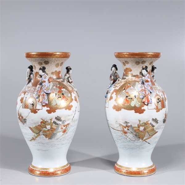 Pair of Antiue Japanese Porcelain Vases