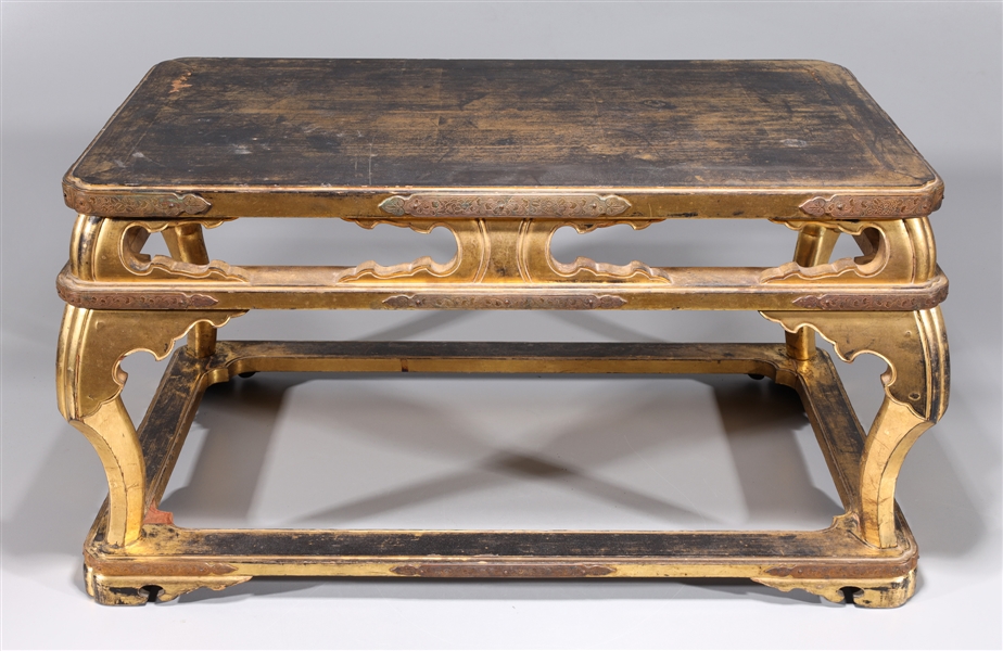 Antique Japanese Gilt Wood Stand