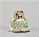 Antique Celadon Glazed Ceramic Netsuke

