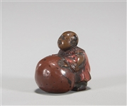 Antique Lacquered Wood Netsuke
