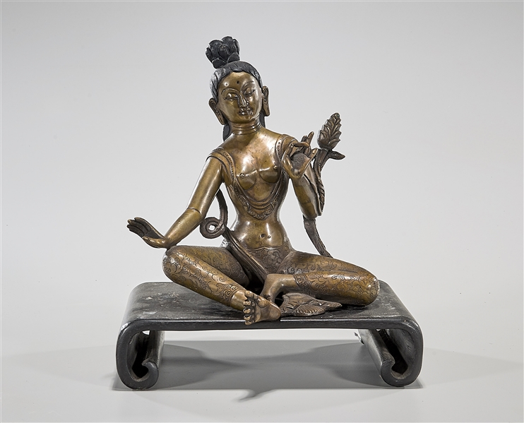 Tibeto-Chinese Bronze Seated Figure