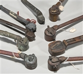 Collection of Antique Japanese Bronze Yatate 