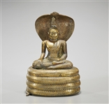Sri Lankan Gilt Bronze Buddha 