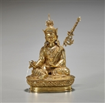 Sino-Tibetan Gilt Copper Guru Padmasambhava 