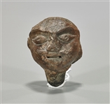 Antique Indian Pottery Head of a Man 