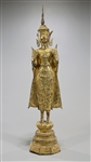 19 Century Thai Gilt Bronze Buddha