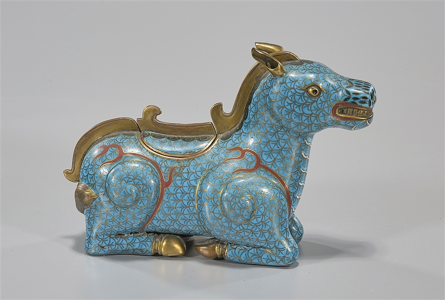 Small Chinese Cloisonne Animal Figure