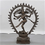 Large Indian Bronze Dancing Shiva