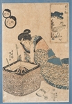 Antique Japanese Woodblock Print by Utagawa Kunisada
