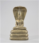 Sri Lankan Gilt Bronze Seated Figure of Buddha
