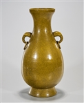 Chinese Tea Dust Crackle Glazed Porcelain Vase