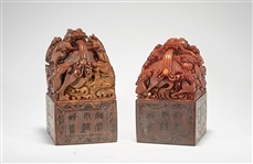 Two Large Chinese Composite or Stone Seals