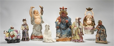 Group of Eight Various Chinese Porcelain Figures