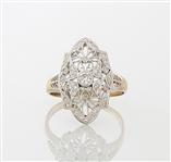 18K White Gold & Diamond Ring