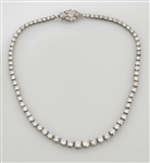 Platinum & Diamond Tennis Necklace