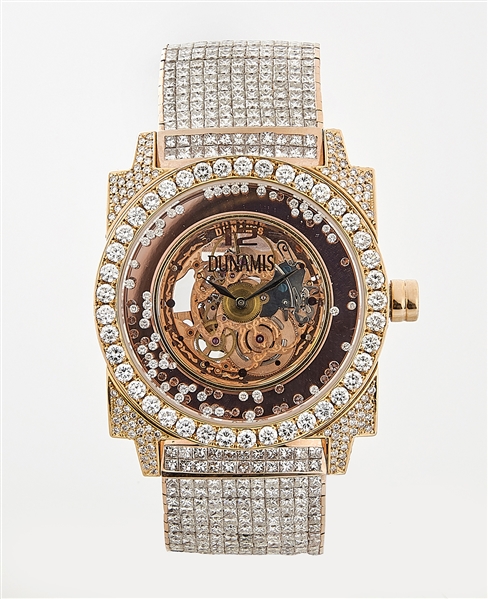 Dunamis 18K Rose Gold & Diamond Watch