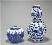 Two Chinese Blue and White Porcelains
