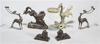 Group of Bronze and Metal Objects