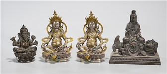 Group of Four Metal Figures
