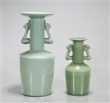 Two Chinese Longquan Glaze Vases