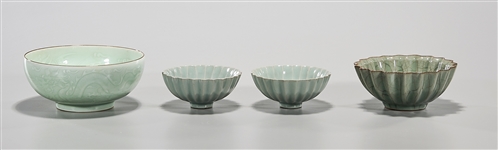 Group of Four Chinese Glazed Porcelains
