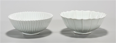 Two Chinese White Glazed Bowls