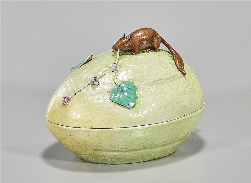 Chinese Green Glazed Porcelain Covered Box