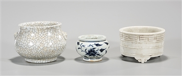 Group of Three Chinese Porcelain Censers