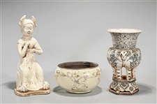 Group of Three Chinese Ceramics