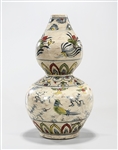 Chinese Doucai Porcelain Double Gourd Vase