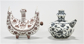 Two Chinese Porcelain Ewers