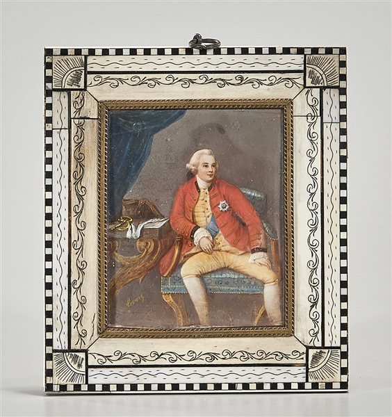 English School Miniature Portrait, Manner of Richard Cosway (English 1742-1821)