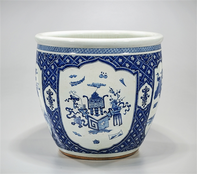 Chinese Blue and White Porcelain Fish Bowl