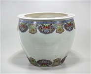 Chinese Enameled Porcelain Fish Bowl