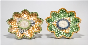 Two Chinese Sancai Pottery Dishes