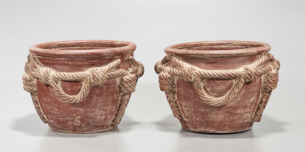 Pair Chinese Pottery Jars