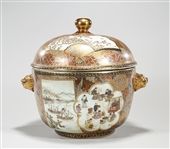 Japanese Satsuma Porcelain Covered Container