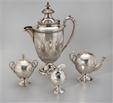 Group of Four Silver Plate Service Pieces