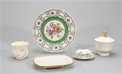 Group of Six Various European and American Porcelains