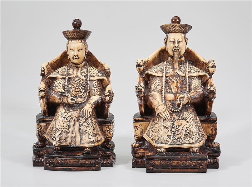 Two Chinese Seated Figures